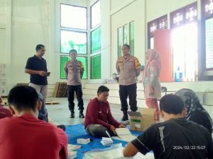 Kapolres Tebo Cek Gudang Logistik KPU Tebo Pastikan Logistik PSU Berjalan Lancar