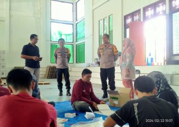 Kapolres Tebo Cek Gudang Logistik KPU Tebo Pastikan Logistik PSU Berjalan Lancar