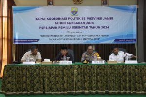 Gubernur Al Haris Pimpin Rakor Politik Se-Provinsi Jambi