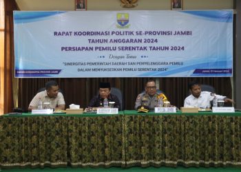 Gubernur Al Haris Pimpin Rakor Politik Se-Provinsi Jambi