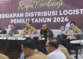 Pj Bupati Gelar Rakor Persiapan Pemilu 2024 serta Tinjau Sarana Pendistribusian Logistik