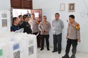Kapolresta Jambi Cek Gudang PPK Guna Pastikan Logistik Aman Pasca Pemungutan Suara
