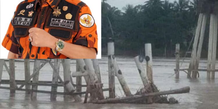 Ketua MPW PP Jambi Adri Minta Polda Jambi Serius Usut Peristiwa Tongkang Tabrak Jembatan Tembesi