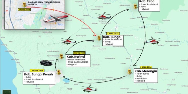 Beredar Rundown Kunker Jokowi ke Merangin, Ini Dua Lokasi Yang Bakal Dikunjungi