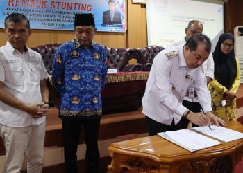 Komitmen Percepatan Penurunan Stunting 2024, Pj Bupati Merangin Buka Rakor Rembuk Stunting