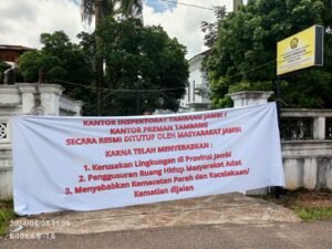 Tambang Batu Bara Gusur Ruang Hidup SAD, Inspektur Tambang KESDM Jambi Didemo Masyarakat