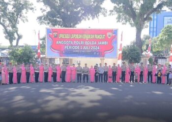 Upacara Kenaikan Pangkat di Polda Jambi, 120 Personel Terima Amanah Baru