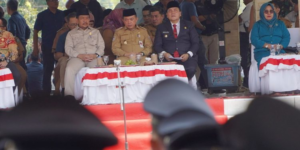 Gubernur Jambi Hadiri Pengukuhan dan Penyerahan SK Perpanjangan Masa Jabatan Kepala Desa dan BPD Sarolangun