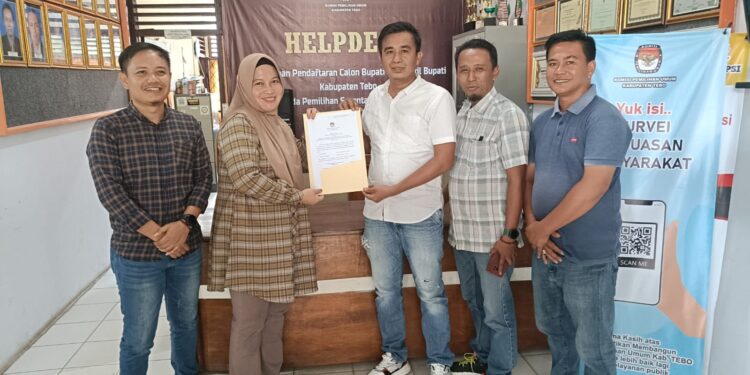 Berkas Paslon Agus-Nazar Dinilai KPU Tebo Telah Lengkap