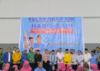 Al Haris Didampingi Paslon Walikota Lantik Tim Pemenangan Haris-Sani Sungai Penuh