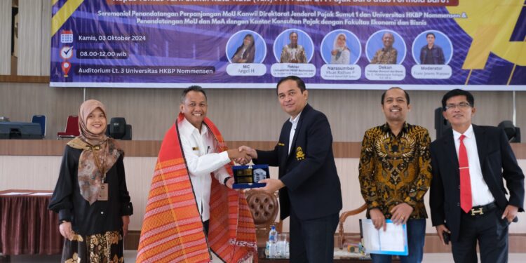 DJP Sumut I dan Universitas HKBP Nommensen Sepakat Kembangkan Tax Center