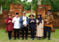 Gubernur Jambi Dampingi Kunker Menteri Perencanaan Pembangunan Nasional Dalam Meninjau Proyek Museum KCBN Candi Muarojambi