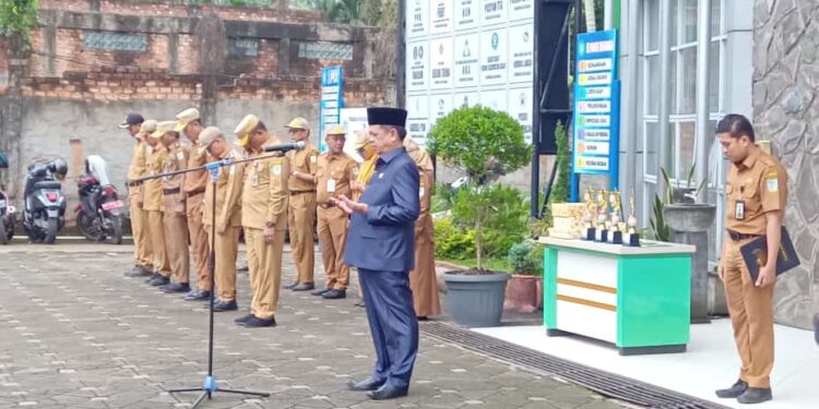 Serap Aspirasi Melalui Sarapan, Waka DPRD Kota Jambi Pimpin Apel Disiplin ASN