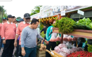 Dalam Meriahkan HUT Jambi, Al Haris Resmi Membuka Pasar Tani