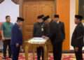 Gubernur Jambi Lantik Kepala Biro Organisasi dan Kepala Biro Perekonomian Setda Provinsi Jambi