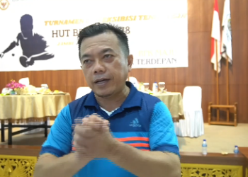 Al Haris Hadiri Ekshibisi Tenis Meja Dalam Rangka Peringati HUT Ke-78 BPK RI