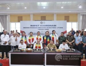 Bupati dan Wakil Bupati Asahan Ikuti Rakor Bidang Pangan Provinsi Sumatera Utara Bersama Menteri Koordinator Bidang Pangan Indonesia