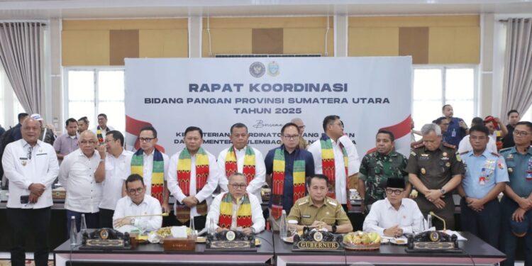 Bupati dan Wakil Bupati Asahan Ikuti Rakor Bidang Pangan Provinsi Sumatera Utara Bersama Menteri Koordinator Bidang Pangan Indonesia