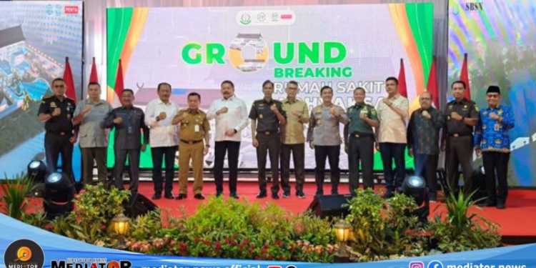 Al Haris Dampingi Jaksa Agung Lakukan Ground Breaking di RS Adyaksa Jambi Seberang