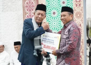 SAFARI RAMADAN - Wakil Gubernur Jambi Abdullah Sani melakukan Safari Ramadhan bersama Pemerintah dan Masyarakat Kabupaten Muaro Jambi, Senin (3/3/2025) malam.
