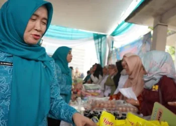 PASAR MURAH - Wakil Gubernur Jambi Albdullah Sani membuka Pasar Murah Ramadhan 1446 H yang diselenggarakan oleh Tim Penggerak Pembinaan Kesejahteraan Keluarga (TP-PKK) Provinsi Jambi, Rabu (5/3/2025)