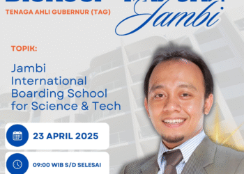 Diskusi “Rabuan” Tenaga Ahli Gubernur (TAG) Jambi Bahas Gagasan Sekolah Internasional Berbasis Sains dan Teknologi