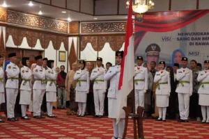 Al Haris Kukuhkan 54 Anggota Paskibraka Provinsi Jambi Tahun 2025