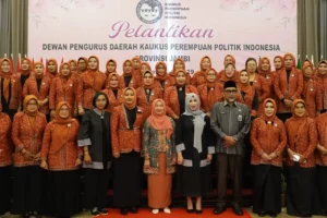 Sekda Sudirman Resmi Lantik Pengurus KPPI Provinsi Jambi, Harapkan Jadi Wadah Perempuan Politik Menguatkan Kapasitas