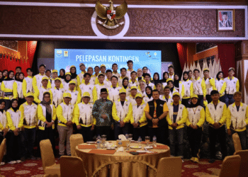 Sekda Sudirman Lepas Kontingen BAPOMI Jambi Ikuti Ajang POMNAS XIX Tahun 2025 di Jawa Tengah