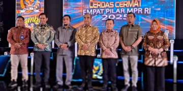 Gubernur Jambi Dampingi Ketua MPR RI Buka Lomba Cerdas Cermat Empat Pilar MPR RI 2025