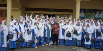 Hesti Haris Lantik Pengurus Daerah BKMT Kabupaten Bungo