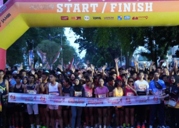 Gelar Fun Run Peringati HUT ke-63 Bank 9 Jambi, Dirut Tegaskan Komitmen Jadi Bank Kebanggaan Daerah