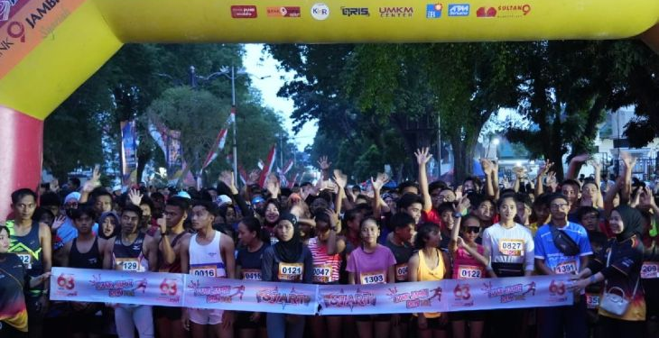 Gelar Fun Run Peringati HUT ke-63 Bank 9 Jambi, Dirut Tegaskan Komitmen Jadi Bank Kebanggaan Daerah