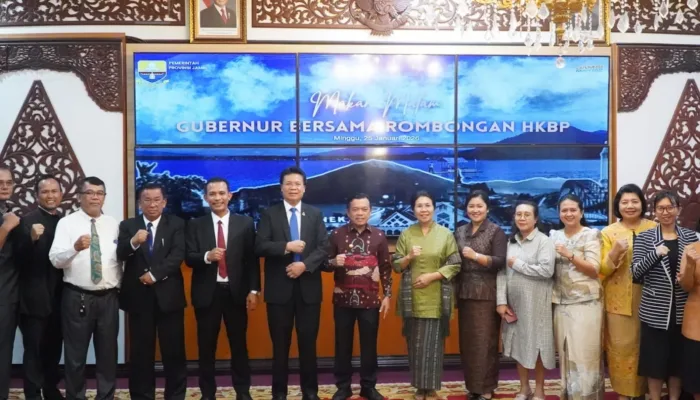 Audiensi Bersama HKBP, Gubernur Al Haris Ajak Perkuat Kerukunan dan Kedamaian Antarumat