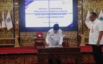 Gubernur Al Haris Tandatangani Perjanjian Kinerja 2026, Tegaskan Komitmen Kerja Terukur, Fokus, dan Akuntabel