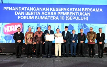 Perkuat Sinergi Pembangunan Antar Provinsi, Gubernur Al Haris Teken MoU Forum Sumatera Sepuluh