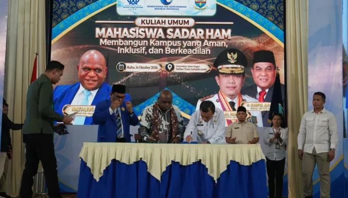Menteri Natalius Pigai Apresiasi Pemprov Jambi Atas Langkah Nyata Pemenuhan HAM Warga Suku Anak Dalam